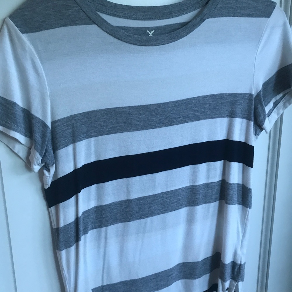 Striped shirt sleeve